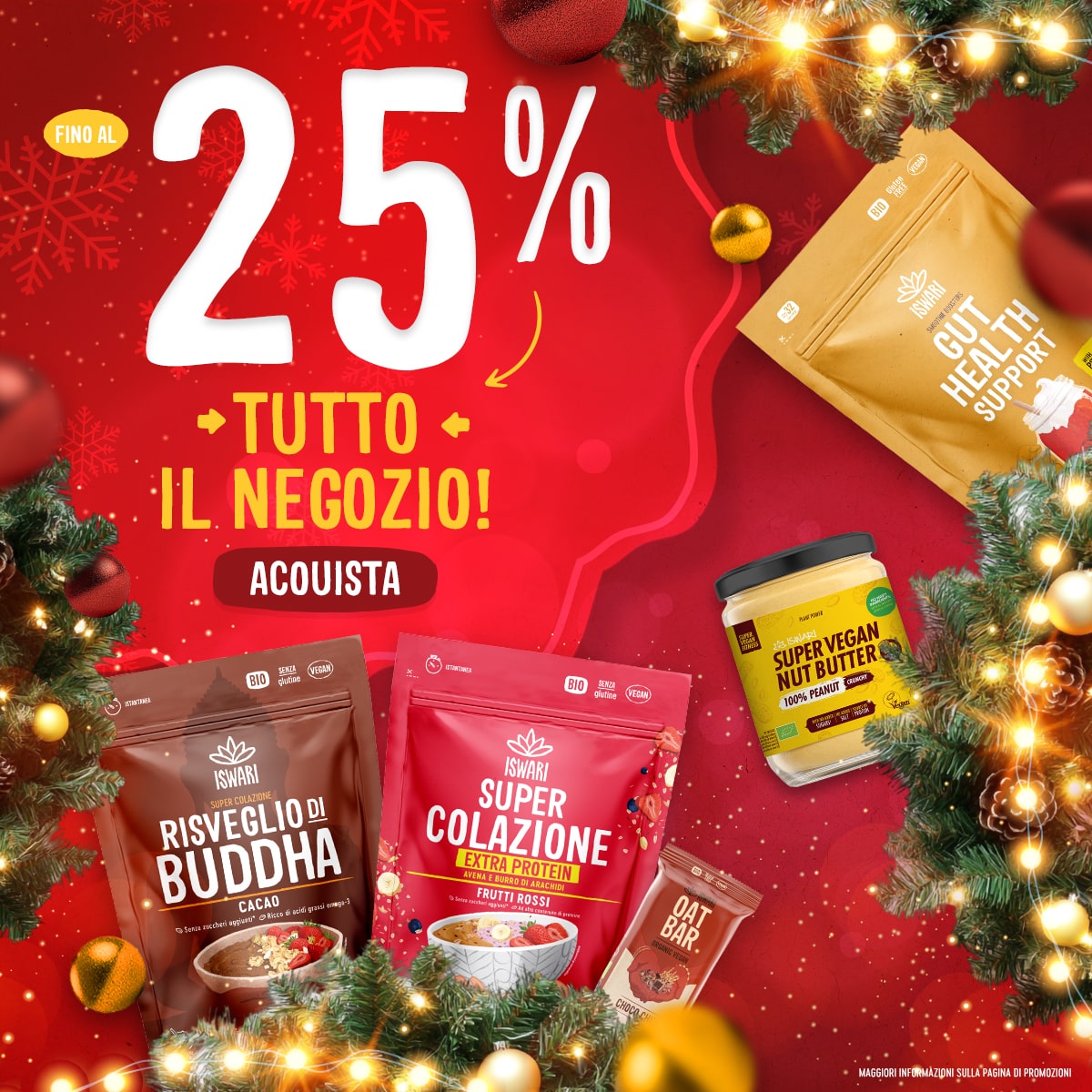 Fino al 25% in tutto il negozio